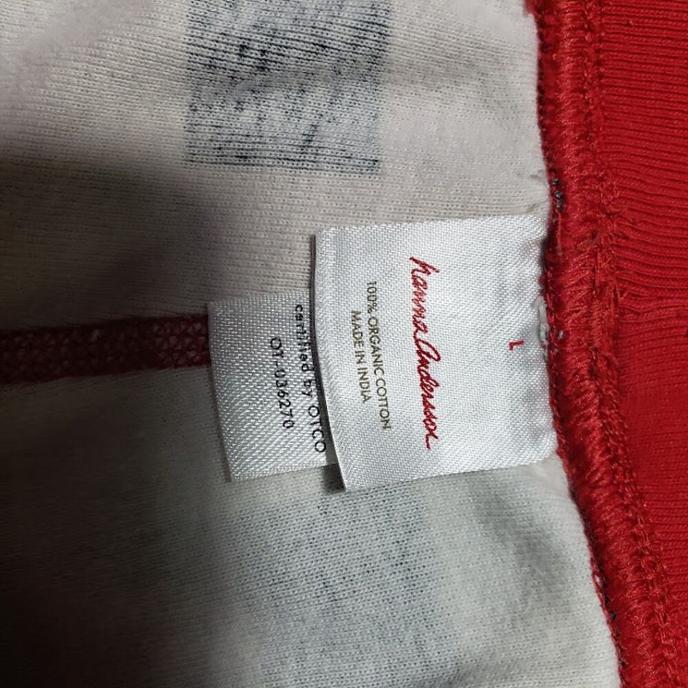 Hanna Andersson Pajama Set Organic Cotton Women's Large Black White Check Red - Picture 7 of 13